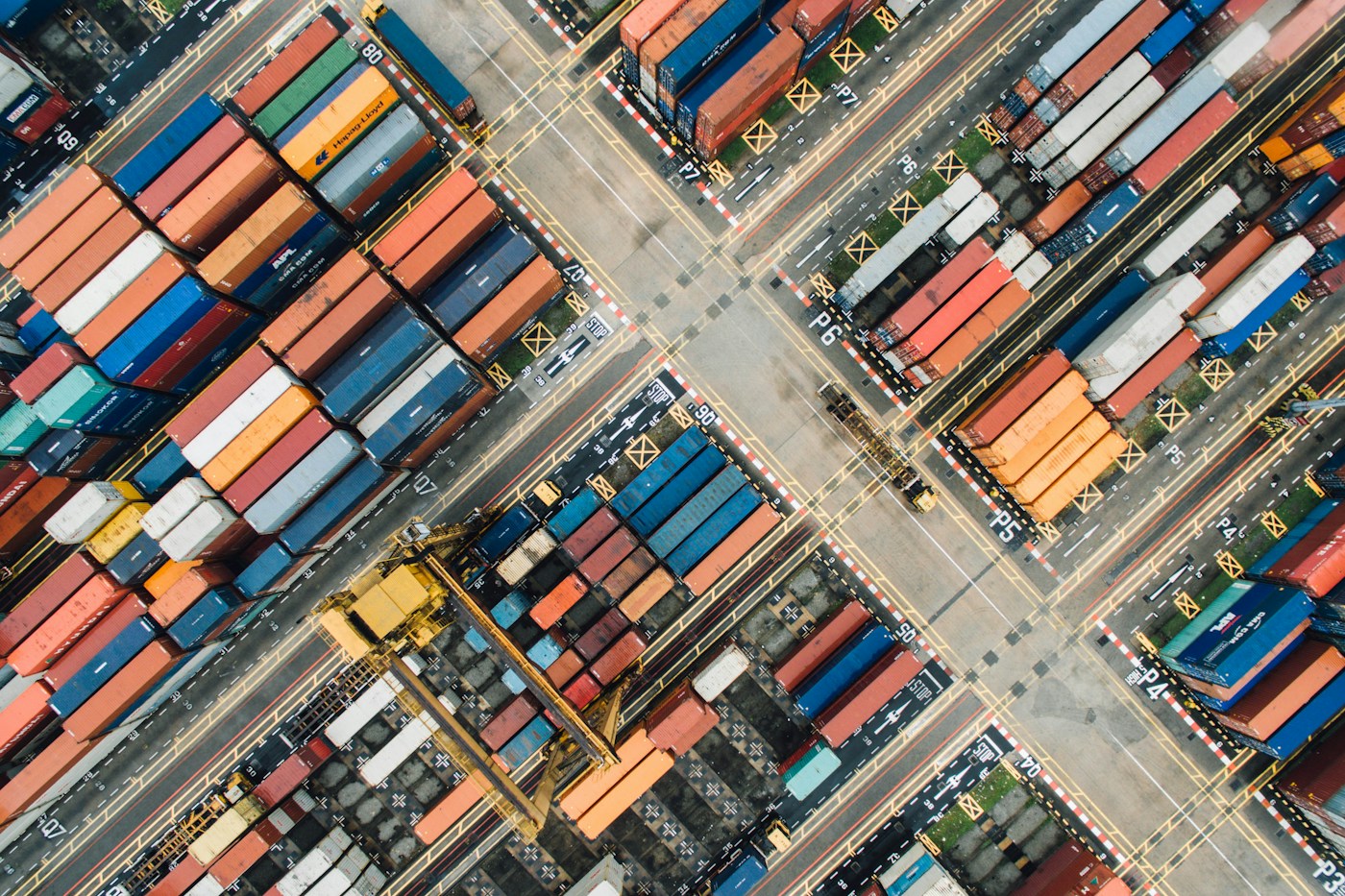 Container shipping used to illustrate international trade